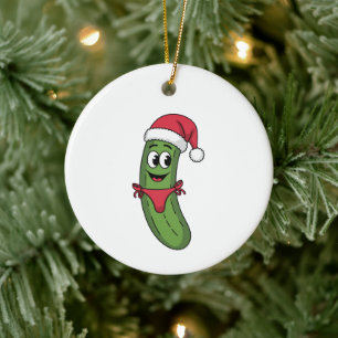 Weihnachtsgurke Bikini Lustiges Weihnachtsgeschenk Keramik Ornament