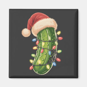 Weihnachtsgurke Gurke In Xmas Licht Gurke Magnet