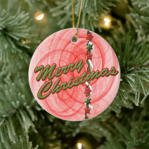 Weihnachtsgürtel Keramik Ornament