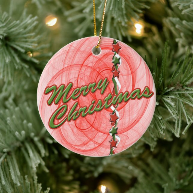 Weihnachtsgürtel Keramik Ornament (Baum)