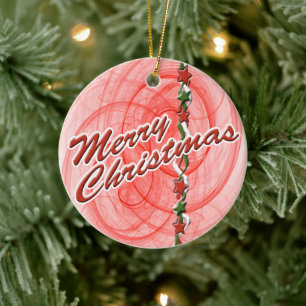 Weihnachtsgürtel Keramik Ornament