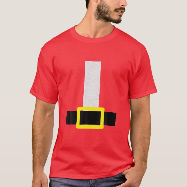 Weihnachtsgürtel Rotes Kostüm Halloween Vor Weihna T-Shirt (Vorderseite)