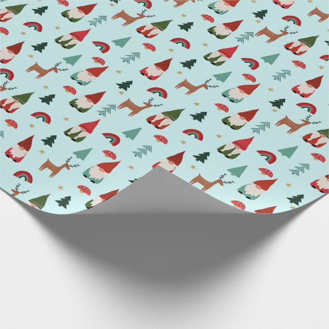 Weihnachtsgymnastik Geschenkpapier (Ecke)