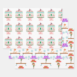 Weihnachtsgymnastik Geschenkpapier Set