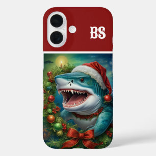Weihnachtshai in Tarnung - Küstenvibes iPhone 16 Hülle