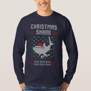 Weihnachtshai Ugly Sweater T-Shirt