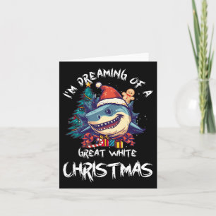 Weihnachtshai Weihnachtsmannmütze Xmas Santa Jaws  Karte