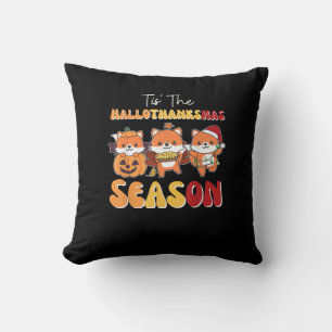 WeihnachtsHalloween Das Hallothanksmas Jahreszeit Kissen