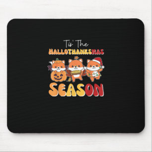 WeihnachtsHalloween Das Hallothanksmas Jahreszeit Mousepad
