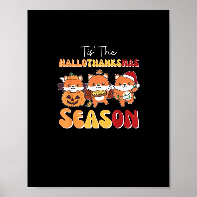 WeihnachtsHalloween Das Hallothanksmas Jahreszeit Poster (Vorne)