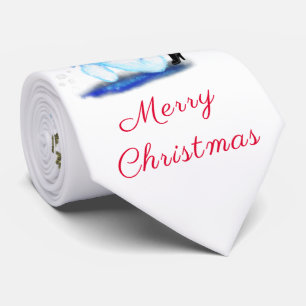 Weihnachtshals Tie Snowman und Girl Dance Krawatte