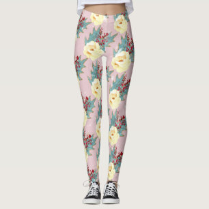Weihnachtshanddruckkunst Leggings