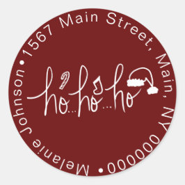 Weihnachtshandgezeichnete Weihnachtsfamilie Runder Aufkleber