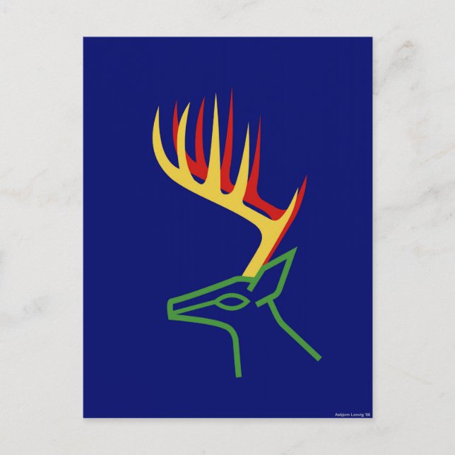 Weihnachtshändler Feiertagspostkarte (Vorderseite)