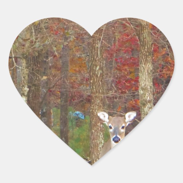 Weihnachtshändler Herz-Aufkleber (Vorderseite)