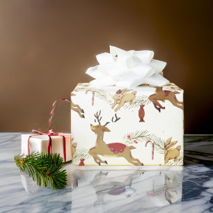 Weihnachtshändler   Kaninchenwackelpapier Geschenkpapier