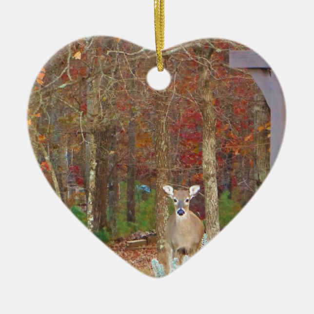 Weihnachtshändler Keramikornament (Vorne)