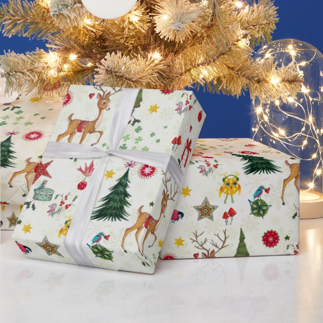 Weihnachtshändler | Name | Glosswrapping Paper Geschenkpapier (Feiertage)