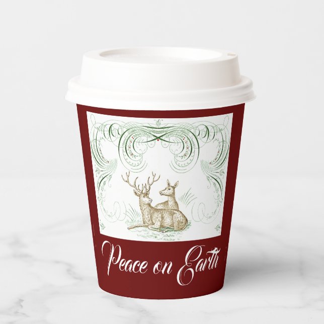 Weihnachtshändler Pappbecher (Vorderseite)