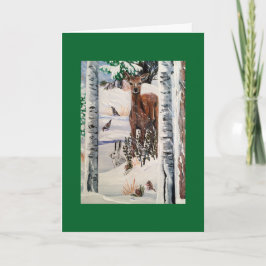 Weihnachtshändler und Freunde Feiertagskarte