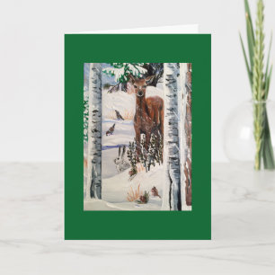 Weihnachtshändler und Freunde Feiertagskarte