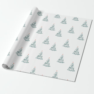 Weihnachtshandschrift-Wrap-Papier Geschenkpapier