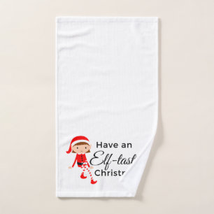 Weihnachtshandtuch - Elf Tastic 1 Handtuch
