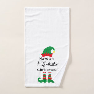 Weihnachtshandtuch - Elf Tastic 3 Handtuch