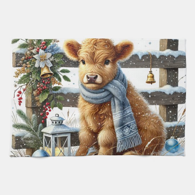 Weihnachtshandtuch Geschirrtuch (Horizontal)