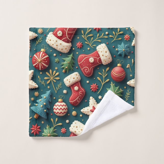 Weihnachtshandtuch Waschlappen (Waschlappen)