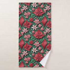 Weihnachtshandwerk 12 - Badetuch Badehandtuch