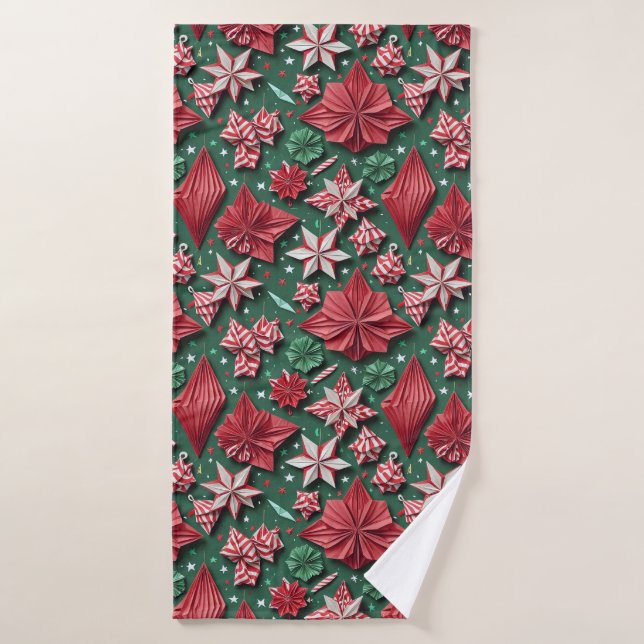 Weihnachtshandwerk 12 - Badetuch Badehandtuch (Badehandtuch)