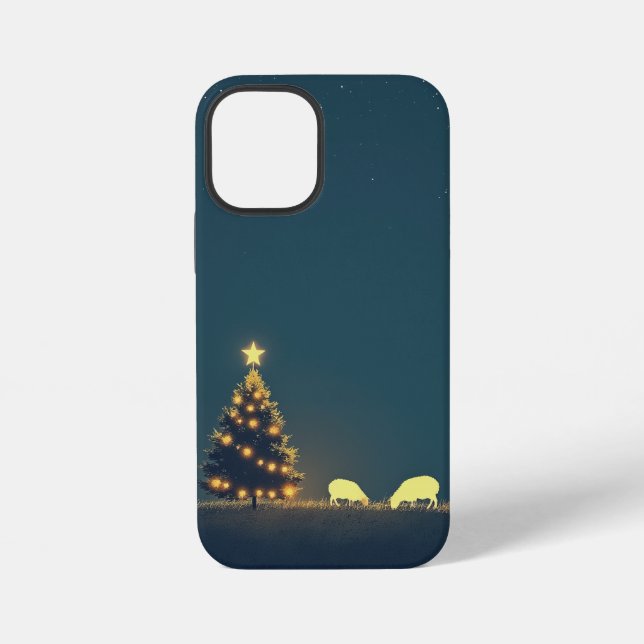 Weihnachtshandy iPhone Hülle (Rückseite)
