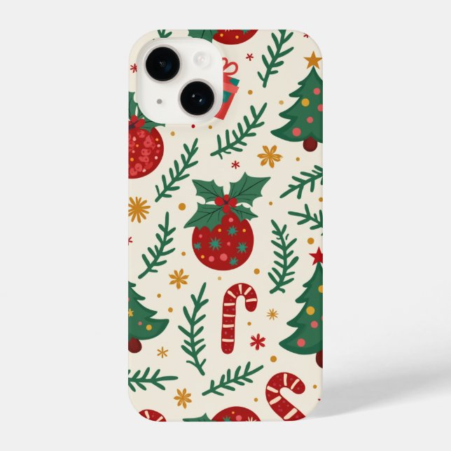 Weihnachtshandy iPhone Hülle (Rückseite)