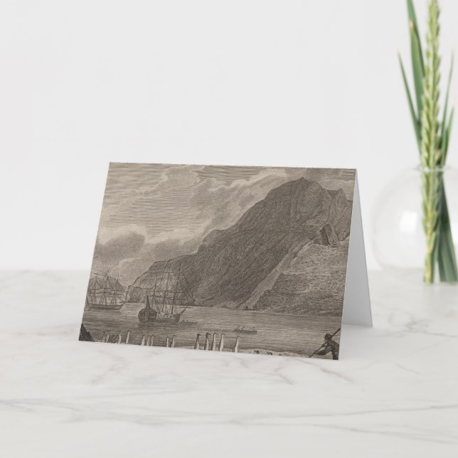 Weihnachtsharbor Feiertagskarte (Vorderseite)