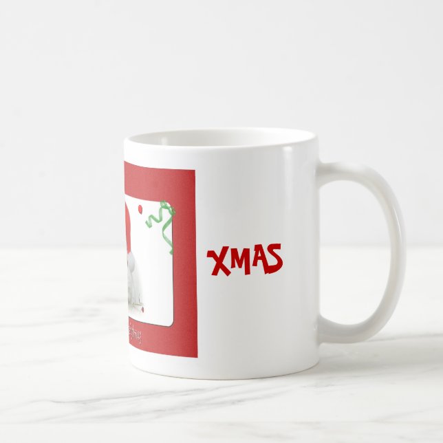 Weihnachtshäschen Kaffeetasse (Rechts)