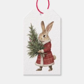 WEIHNACHTSHASE UND MÄUSE GESCHENKETIKETT GESCHENKANHÄNGER