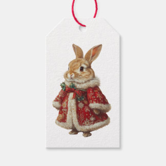 WEIHNACHTSHASE UND MÄUSE GESCHENKETIKETT GESCHENKANHÄNGER