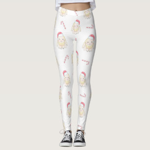Weihnachtshasen-Muster Leggings