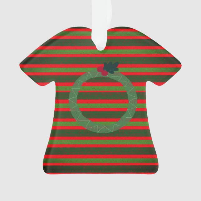 Weihnachtshässliche Strickjackeverzierung Ornament (Vorderseite)