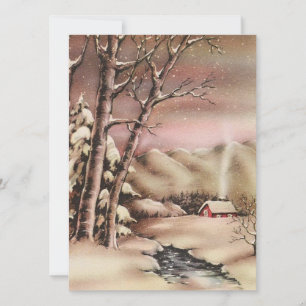 Weihnachtshaus Feiertagskarte