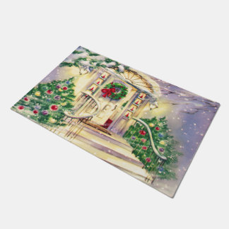 Weihnachtshaus Fußmatte