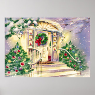 Weihnachtshaus Poster