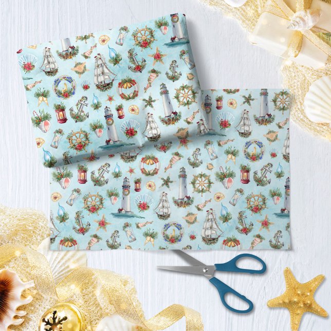 Weihnachtshäuser Segelschiffe Seidenpapier (Von Creator hochgeladen)