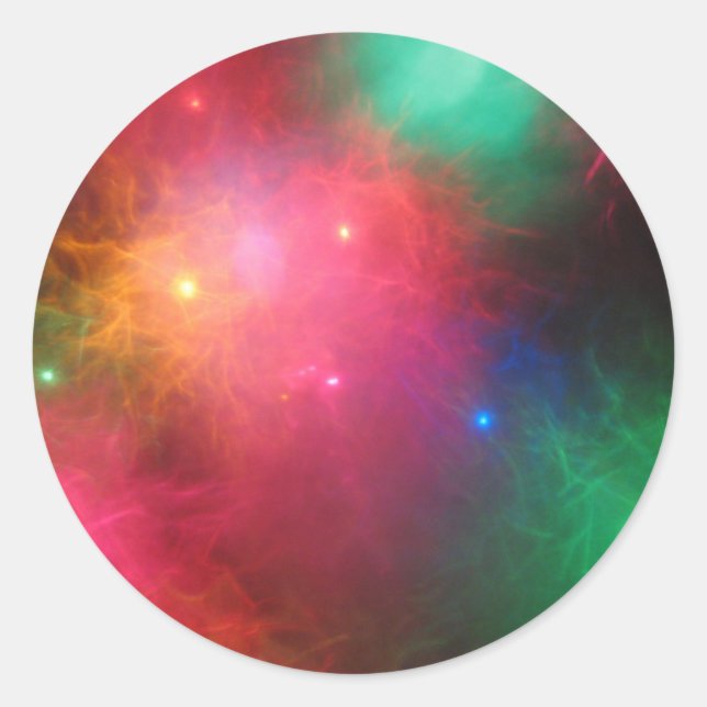 Weihnachtshaze Runder Aufkleber (Vorderseite)