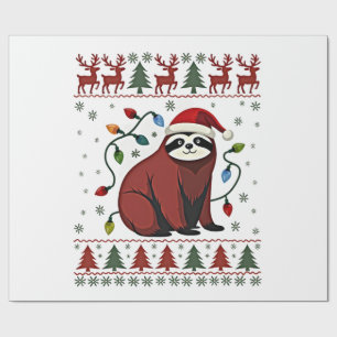 Weihnachtshemd für Faultierliebhaber Geschenk Sant Geschenkpapier