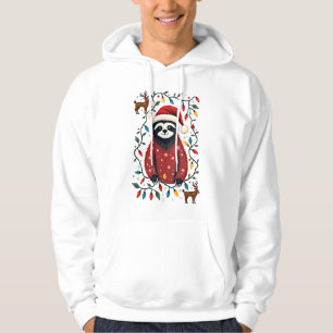 Weihnachtshemd für Faultierliebhaber-Geschenk Sant Hoodie