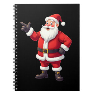 Weihnachtshemden für Jungen Kinder Dabbing Santa X Notizblock