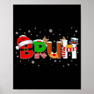 Weihnachtshemden für Kinder Jungen Bruh Lustiger S Poster