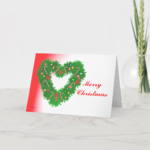 Weihnachtsherz Feiertagskarte